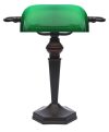 LANDLITE TL609 E27 Max 60W, íróasztali lámpa, asztali lámpa, banker lámpa, banklámpa, bankár lámpa, zöld üvegburával LANDLITE TL609 E27 Max 60W, íróasztali lámpa, asztali lámpa, banker lámpa, banklámpa, bankár lámpa, zöld üvegburával
