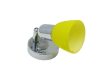 LANDLITE CLE-210A fali spotlámpa,1x60W, sárga búrával, króm kivitel LANDLITE CLE-210A fali spotlámpa,1x60W, sárga búrával, króm kivitel