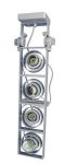 LANDLITE XFGI-4 4x Max 50W GU10 mennyezeti lámpa, ezüst LANDLITE XFGI-4 4x Max 50W GU10 mennyezeti lámpa, ezüst