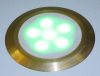 LANDLITE LED-GR01-3X1,2W , 3db-os szett, trafóval, fém szín: matt arany, LED szín: 7 szín változó, IP44, földbe süllyesztett LED lámpa LANDLITE LED-GR01-3X1,2W , 3db-os szett, trafóval, fém szín: matt arany, LED szín: 7 szín változó, IP44, földbe süllyesztett LED lámpa