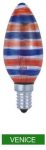 LANDLITE 1db színes izzó VENICE 25W, E14 LANDLITE 1db színes izzó VENICE 25W, E14