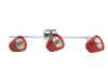 LANDLITE FELIX G929-3TU mennyezeti spotlámpa (piros), G9 foglalattal LANDLITE FELIX G929-3TU mennyezeti spotlámpa (piros), G9 foglalattal