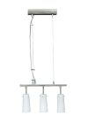 LANDLITE CL-004 függő lámpa, 3x60W, opal üveg, matt nikkel LANDLITE CL-004 függő lámpa, 3x60W, opal üveg, matt nikkel
