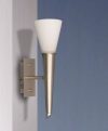 LANDLITE ONELLA modern fali lámpa 1xE14 max 40W 230V (matt króm / fehér üveg) LANDLITE ONELLA modern fali lámpa 1xE14 max 40W 230V (matt króm / fehér üveg)