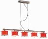 LANDLITE REFORMO P6026/5L piros, 5XG9 60W 230V, függeszték LANDLITE REFORMO P6026/5L piros, 5XG9 60W 230V, függeszték