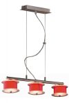 LANDLITE REFORMO P6026/3L piros, 3XG9 60W 230V, függeszték LANDLITE REFORMO P6026/3L piros, 3XG9 60W 230V, függeszték