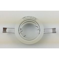    LANDLITE Egyes keret, GU5.3 (MR16) / GU10, billenő, egyenes, fehér, max. 50W, spot keret (DL-60)