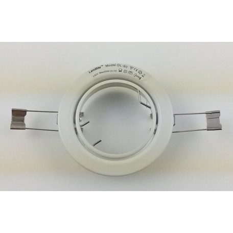  LANDLITE Egyes keret, GU5.3 (MR16) / GU10, billenő, egyenes, fehér, max. 50W, spot keret (DL-60)