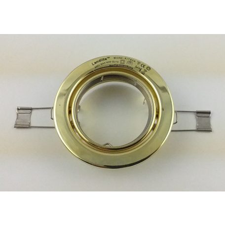  LANDLITE Egyes keret, GU5.3 (MR16) / GU10, billenő, egyenes, arany, max. 50W, spot keret (DL-60)
