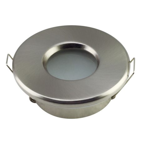 LANDLITE HD-909A, Max 6W, LED süllyesztett lámpatest, 5W 2700K GU10 LED izzóval és foglalattal, a fürdőszoba 3-as zónában használatra, szín: matt króm