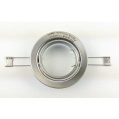    LANDLITE Egyes keret, GU5.3 (MR16) / GU10, billenő, egyenes, matt króm, max. 50W, spot keret (DL-60)