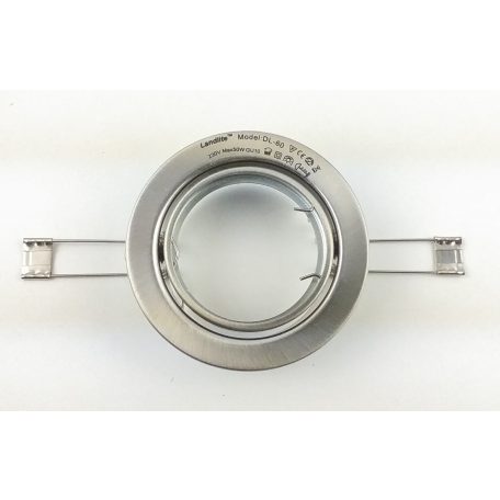  LANDLITE Egyes keret, GU5.3 (MR16) / GU10, billenő, egyenes, matt króm, max. 50W, spot keret (DL-60)