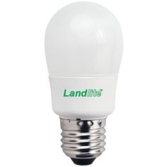   LANDLITE Energiatakarékos, E27, 9W, 450lm, 2700K, SZABÁLYOZHATÓ, kisgömb formájú fényrrás (D-ELG-E27-9W)
