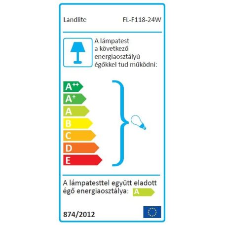LANDLITE FL-F118-24W, 1X24W 118mm/R7s, fényvető / reflektor (kompakt fénycső mellékelve), fehér