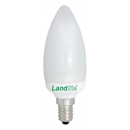 LANDLITE Energiatakarékos, E14, 5W, 350lm, 2700K, gyertya formájú fényforrás (EIC/M-5W)