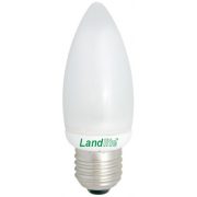   LANDLITE Energiatakarékos, E27, 7W, 350lm, 2700K, gyertya formájú fényforrás (EIC/M-7W)