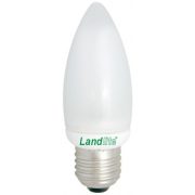    LANDLITE Energiatakarékos, E27, 9W, 450lm, 2700K, gyertya formájú fényforrás (EIC/M-9W)