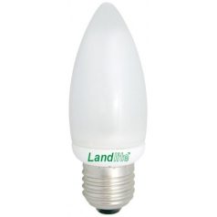    LANDLITE Energiatakarékos, E27, 9W, 450lm, 2700K, gyertya formájú fényforrás (EIC/M-9W)