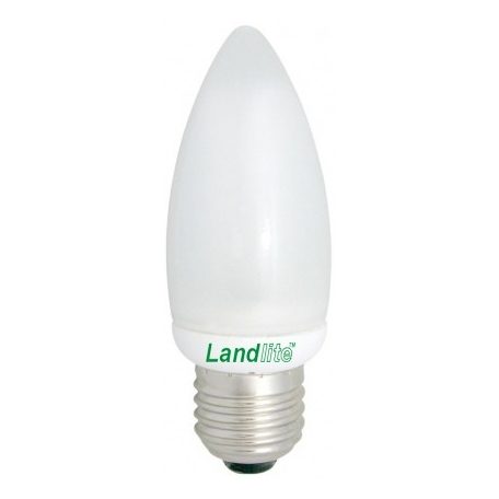 LANDLITE EIC/M-9W E27 230V 2700K 8000Stunden, Kerzen Form, kompakte Leuchtstofflampe (energiesparende Leuchte