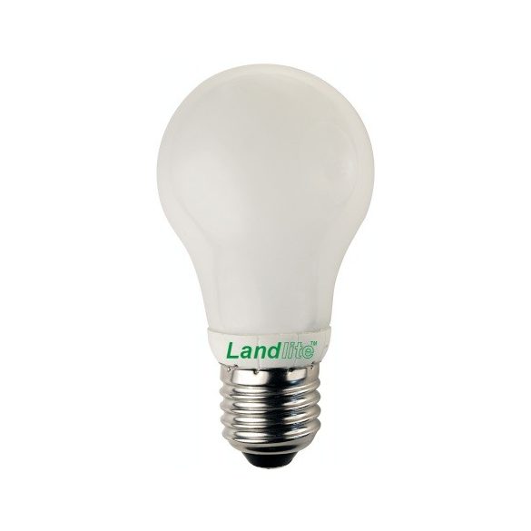 LANDLITE Energiatakarékos, E27, 9W, A55, 415lm, 2700K, körte formájú fényforrás (EI/M-9W)