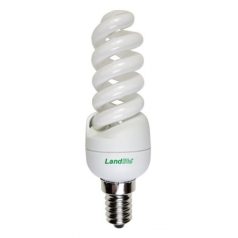   LANDLITE Energiatakarékos, E14, 11W, 550lm, 2700K, spirál formájú fényforrás (ELHS-11W C04)