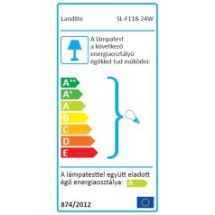   LANDLITE SL-F118-24W, 1X24W 118mm/R7s, fényvető / reflektor (kompakt fénycső mellékelve), mozgásérzékelővel, fehér