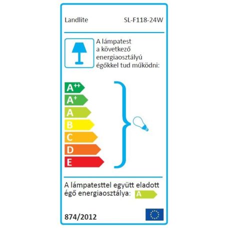 LANDLITE SL-F118-24W, 1X24W 118mm/R7s, fényvető / reflektor (kompakt fénycső mellékelve), mozgásérzékelővel, fehér