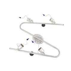   LANDLITE CLG-540C króm spotlámpa 230V 4xMax 50W GU10 állítható Z-forma