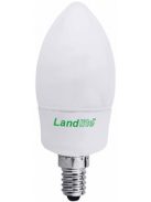 LANDLITE D-EIC-E14-9W E14 230V 2700K 10 000 Stunden, Energiesparlampe, Kerzenform, dimmbar