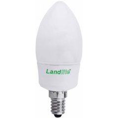    LANDLITE Energiatakarékos, E14, 9W, 450lm, 2700K, SZABÁLYOZHATÓ, gyertya formájú fényforrás (D-EIC-E14-9W)