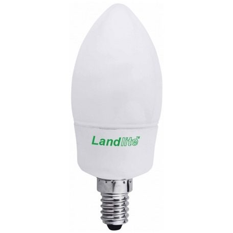  LANDLITE Energiatakarékos, E14, 9W, 450lm, 2700K, SZABÁLYOZHATÓ, gyertya formájú fényforrás (D-EIC-E14-9W)
