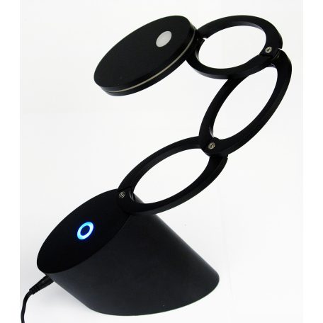  LANDLITE TLE-041 asztali lámpa, LED, 6W, 200lm, 3000K, fényerőszabályozós, fekete