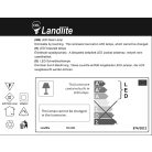  LANDLITE TLE-041 asztali lámpa, LED, 6W, 200lm, 3000K, fényerőszabályozós, fekete