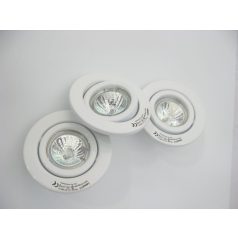    LANDLITE Halogén, GU5.3 (MR16), 3x20W, Ø105mm, billenő, fehér, spot lámpa szett (KIT-60-3)