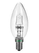  LANDLITE Halogén, E14, 42W, 625lm, 2800K, gyertya formájú fényforrás (HSL-C35-42W)