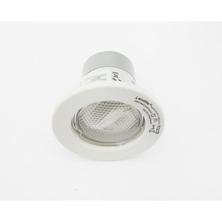  LANDLITE Energiatakarékos, GU10, 3x13W, Ø79mm, fix, fehér, spot keret szett (KIT-57A-3)