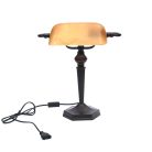  LANDLITE TL609 banklámpa, E27, max. 1x60W, borostyánsárga üvegburával
