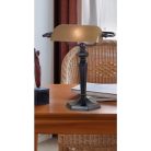  LANDLITE TL609 banklámpa, E27, max. 1x60W, borostyánsárga üvegburával