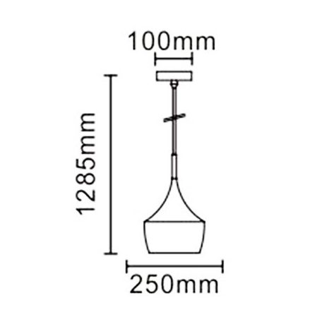 LANDLITE MAGSUS-B003, E27 Max 60W, függeszték lámpatest,   fehér