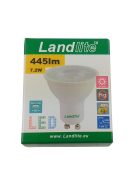  LANDLITE LED, GU10, 7,2W, 445lm, 3000K, spot fényforrás (LED-GU10-7.2W/SXW)