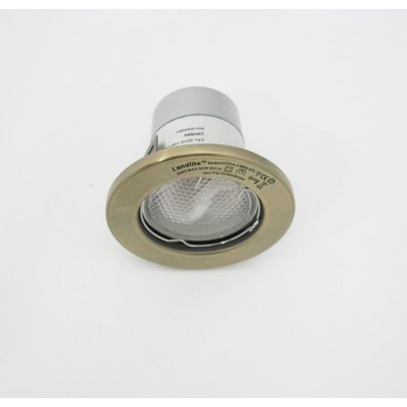  LANDLITE Energiatakarékos, GU10, 3x13W, Ø79mm, fix, antik bronz, spot lámpa szett (KIT-57A-3)