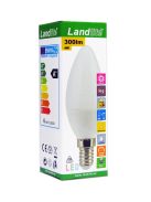  LANDLITE LED, E14, 4W, 300lm, 3000K, gyertya formájú fényforrás (LED-C35-4W/SXW)