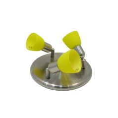   LANDLITE CLE-230A fali spotlámpa,3x60W, sárga búrával, matt króm kivitel