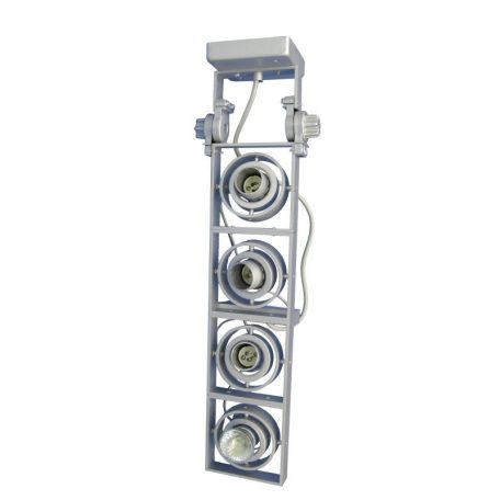 LANDLITE XFGI-4 4x Max 50W GU10 mennyezeti lámpa, ezüst