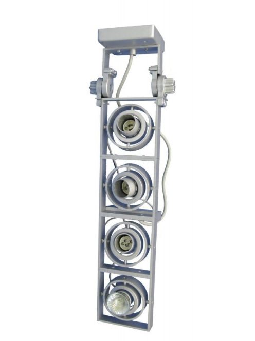 LANDLITE XFGI-4 4x Max 50W GU10 mennyezeti lámpa, ezüst