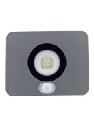 LANDLITE LED-SL-20W/MCL, 3000K meleg fehér,  szürke, 20W LED Reflektor / LED Fényvető mozgásérzékelővel