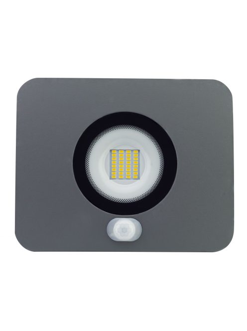 LANDLITE LED-FL-30W/MCL, 3000K Warmweiß, grau, 30W LED Flutlichtstrahler mit Bewegungsmelder