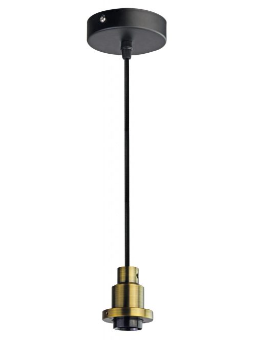 LANDLITE PL-M-046, E27 Max 60W,  2m Kabel, Farbe: matt braun bronze, Pendelleuchte