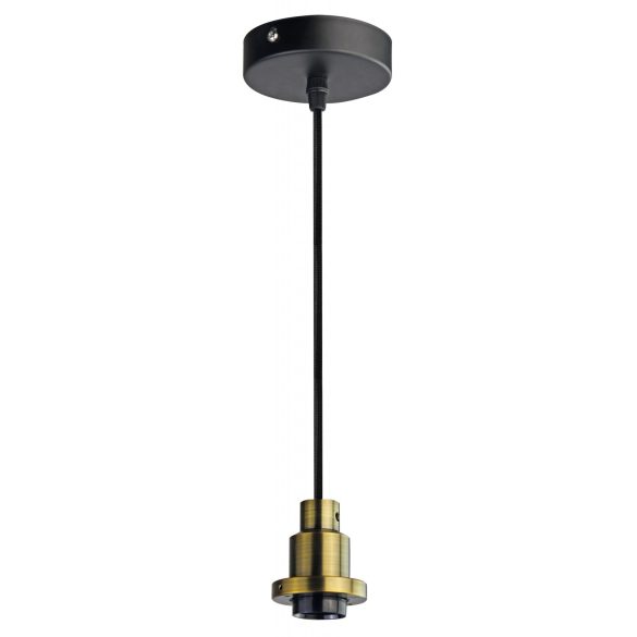 LANDLITE PL-M-046, E27 Max 60W,  2m kábel, szín: matt barna bronz,  függeszték - lámpatest
