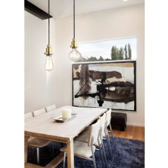   LANDLITE PL-M-046, E27 Max 60W,  2m kábel, szín: matt barna bronz,  függeszték - lámpatest